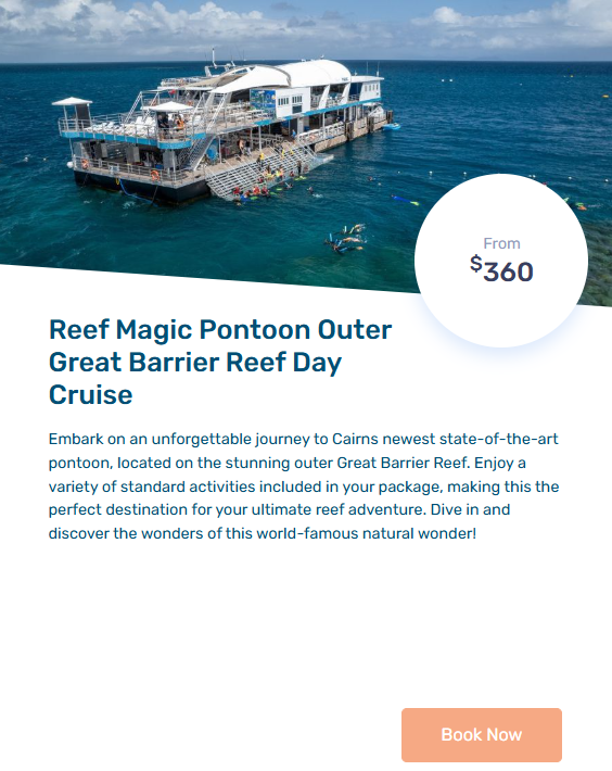REEF MAGIC PONTOON OUTER GREAT BARRIER REEF CRUISE